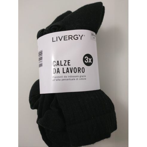 Men's Working Socks Liverge Black (3 Couples) 39-42 buy in online store