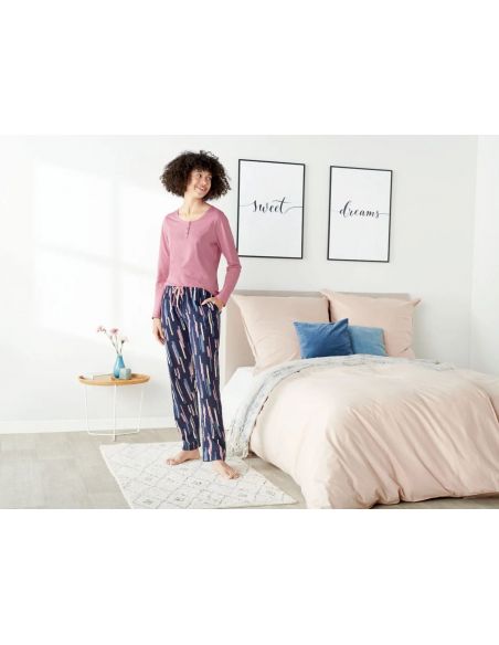 Esmara Pijama Lilac Strip buy in online store