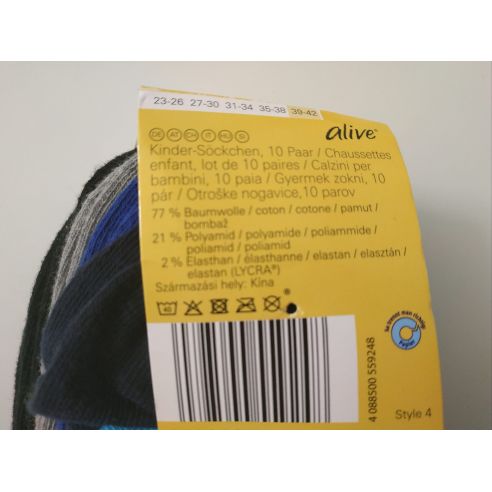 Men's socks Alive 39-42 Colored (10 Par) buy in online store