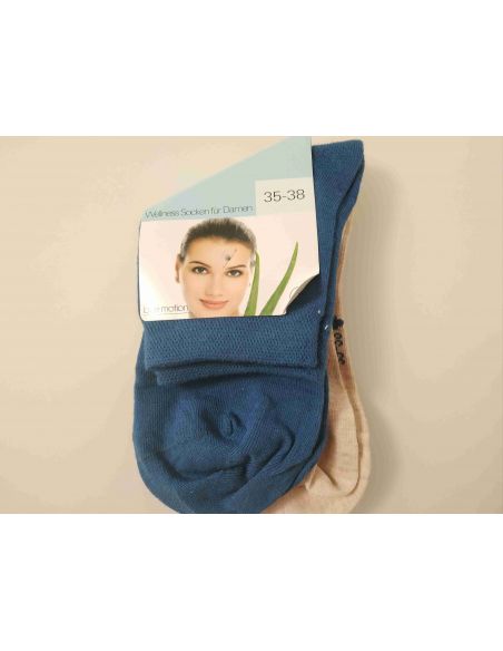 Women's socks Alive 35-38 blue + beige (2Pars) buy in online store Women's socks Alive 35-38 blue + beige (2Pars) buy in online store