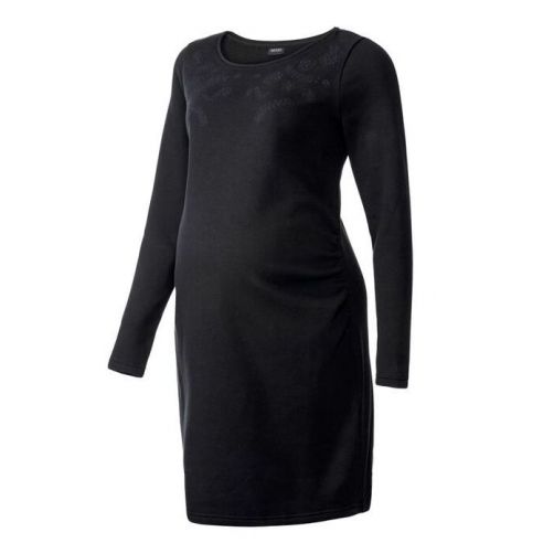 Warm dress with floral embroidery and starts for pregnant women Esmara - black buy in online store