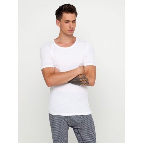 Men's Basic T-shirt LiveRGY (Germany) - Size XL, White buy in online store