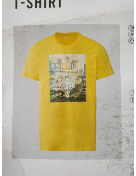 Men's Livergy T-shirt Yellow - Size XL (56/58) buy in online store Men's Livergy T-shirt Yellow - Size XL (56/58) buy in online store