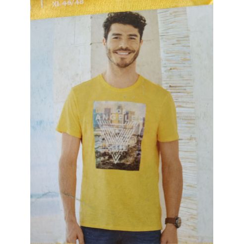 Men's Livergy T-shirt Yellow - Size XL (56/58) buy in online store