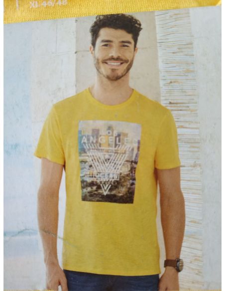 Men's Livergy T-shirt Yellow - Size XL (56/58) buy in online store Men's Livergy T-shirt Yellow - Size XL (56/58) buy in online store