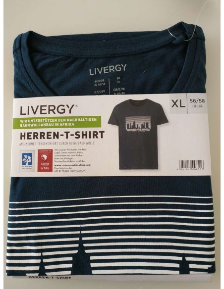 Mens T-shirt Liverger Around The World - Size XL (56/58) buy in online store Mens T-shirt Liverger Around The World - Size XL (56/58) buy in online store