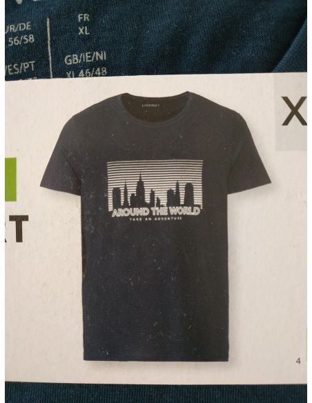 Mens T-shirt Liverger Around The World - Size XL (56/58) buy in online store Mens T-shirt Liverger Around The World - Size XL (56/58) buy in online store