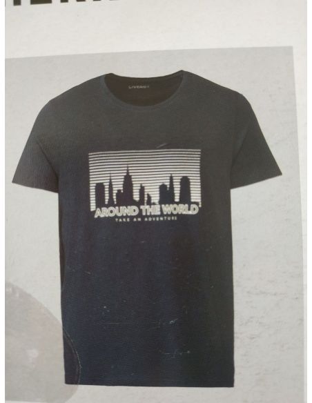 Mens T-shirt Liverger Around The World - Size XL (56/58) buy in online store Mens T-shirt Liverger Around The World - Size XL (56/58) buy in online store
