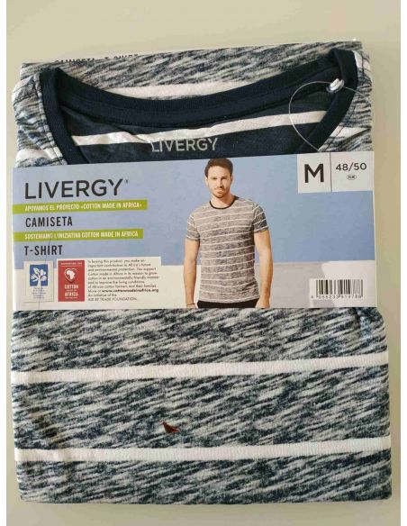Men's LiveRGY T-shirt Strip - Size L (52/54) buy in online store Men's LiveRGY T-shirt Strip - Size L (52/54) buy in online store