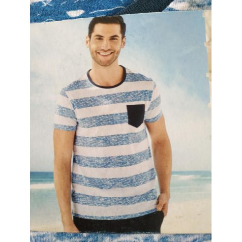Men's T-shirt Liverge Blue Strip - Size L (52/54) buy in online store