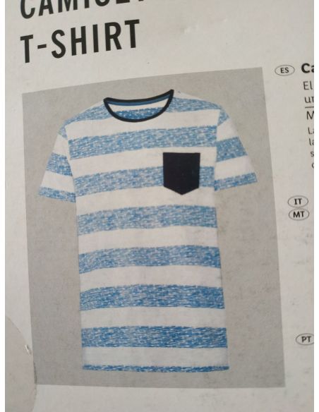 Men's Livergy T-shirt Blue Strip - Size S (44/46) buy in online store Men's Livergy T-shirt Blue Strip - Size S (44/46) buy in online store