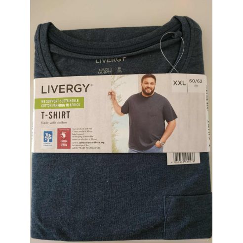 Men's Liverge Blue T-shirt - 4XL size (68/70) buy in online store