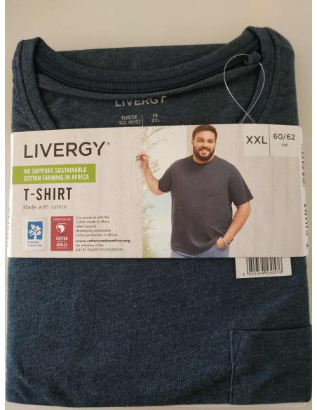 Men's Liverge Blue T-shirt - 4XL size (68/70) buy in online store Men's Liverge Blue T-shirt - 4XL size (68/70) buy in online store