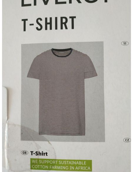 Men's Liverge Striped T-shirt - Size L (52/54) buy in online store Men's Liverge Striped T-shirt - Size L (52/54) buy in online store