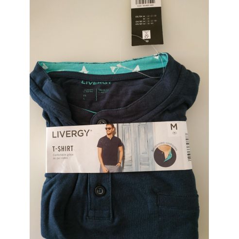 Men's Liverge T-shirt on Buttons - Size M (48/50) buy in online store