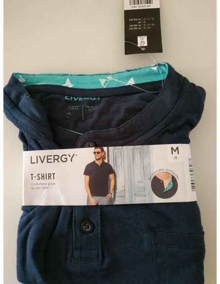 Men's Liverge T-shirt on Buttons - Size M (48/50) buy in online store