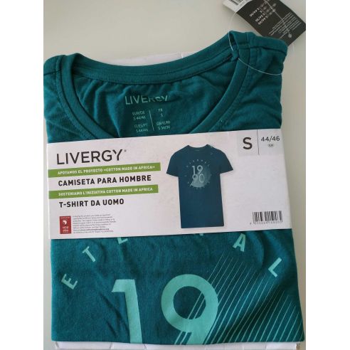 Men's Liverge Green T-shirt - Size S (44/46) buy in online store