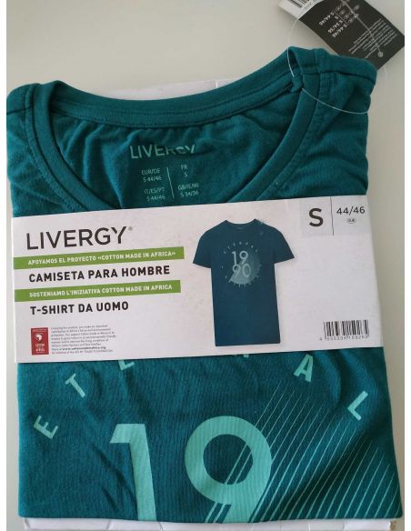 Men's Liverge Green T-shirt - Size S (44/46) buy in online store Men's Liverge Green T-shirt - Size S (44/46) buy in online store