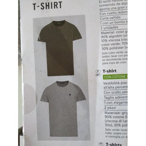 Men's Liverge Gray T-shirts, Khaki - Size XL (56/58) 2pcs buy in online store