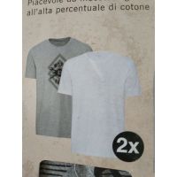Men's Liverge Work T-shirt gray, white - size M (48/50) 2pcs buy in online store 2