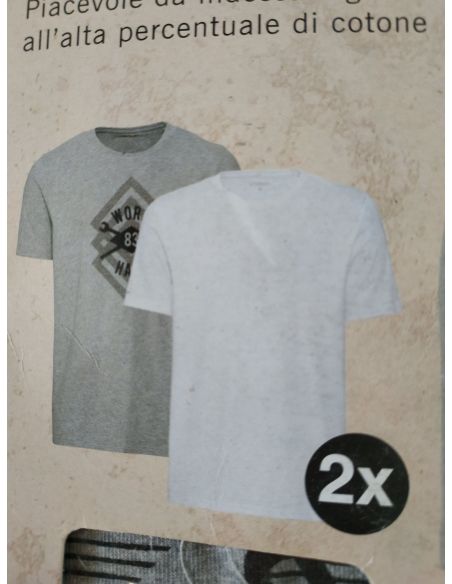 Men's Liverge Work T-shirt gray, white - size M (48/50) 2pcs buy in online store Men's Liverge Work T-shirt gray, white - size M (48/50) 2pcs buy in online store