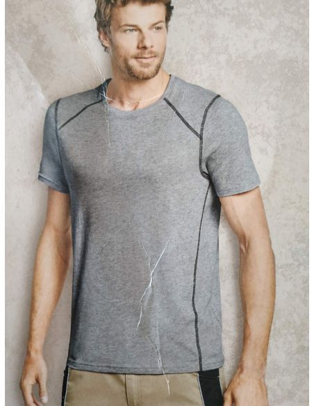 Men's Livergy Gray T-shirts, White - Size M (48/50) 2pcs buy in online store Men's Livergy Gray T-shirts, White - Size M (48/50) 2pcs buy in online store