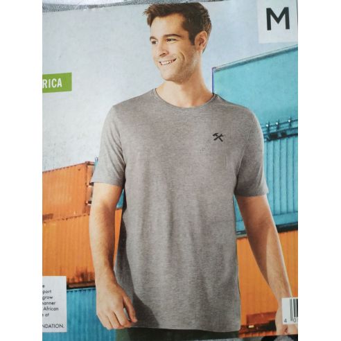 Men's Livergy Gray T-shirts, White - Size M (48/50) 2pcs buy in online store