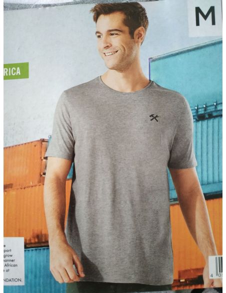 Men's Livergy Gray T-shirts, White - Size M (48/50) 2pcs buy in online store Men's Livergy Gray T-shirts, White - Size M (48/50) 2pcs buy in online store