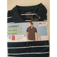 Men's Polo Livergy T-shirt White strip - size M (48/50) buy in online store 2