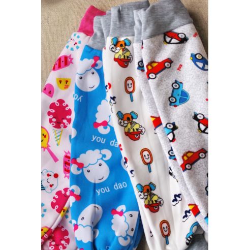 Pants for training panties and diapers - Colored with pile buy in online store