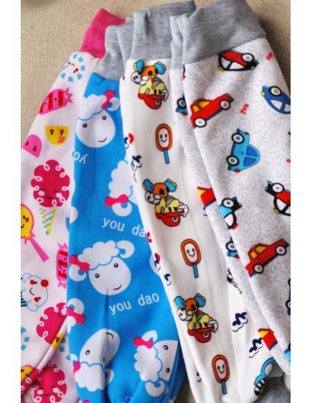 Pants for training panties and diapers - Colored with pile buy in online store