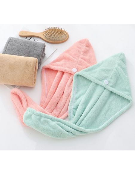Towel Chalma, Turban for drying hair from fluffy microfiber buy in online store