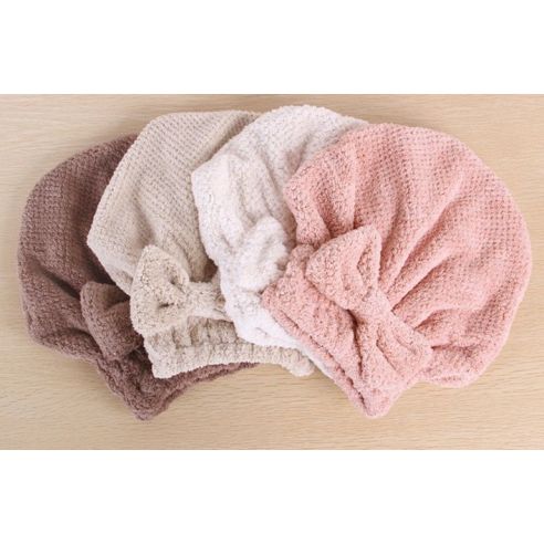 Towel-hat for drying of soft microfiber hair buy in online store