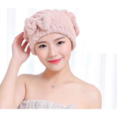 Towel-hat for drying of soft microfiber hair buy in online store