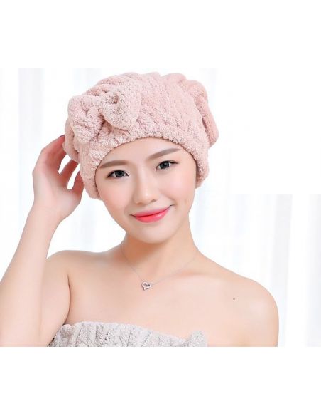 Towel-hat for drying of soft microfiber hair buy in online store