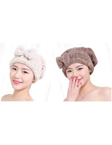 Towel-hat for drying of soft microfiber hair buy in online store