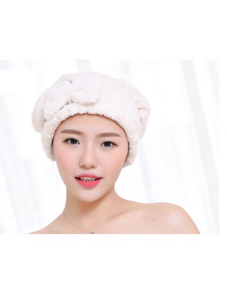Towel-hat for drying of soft microfiber hair buy in online store