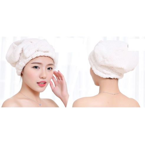 Towel-hat for drying of soft microfiber hair buy in online store