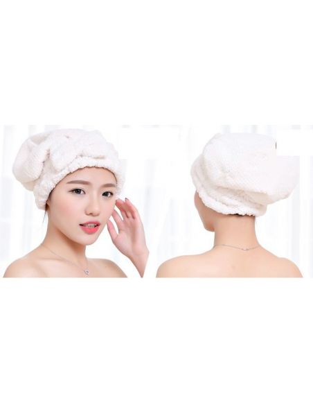 Towel-hat for drying of soft microfiber hair buy in online store
