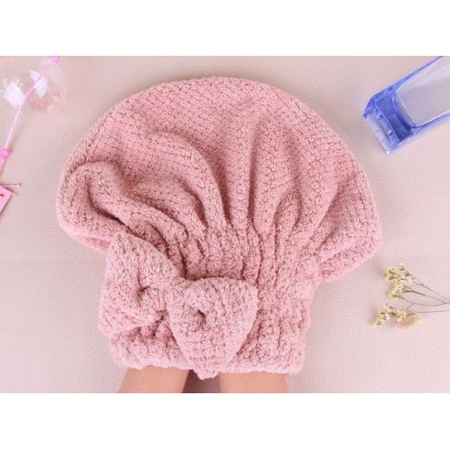 Towel-hat for drying of soft microfiber hair buy in online store