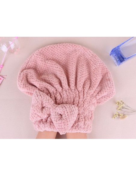 Towel-hat for drying of soft microfiber hair buy in online store