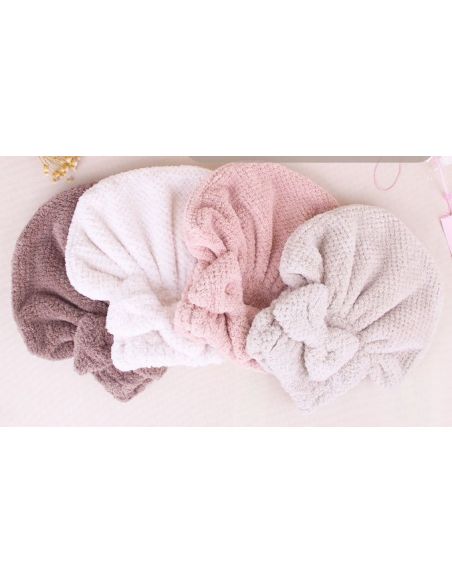 Towel-hat for drying of soft microfiber hair buy in online store