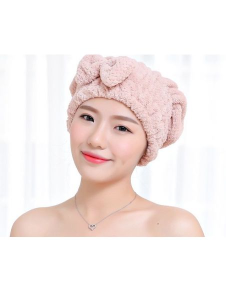 Towel-hat for drying of soft microfiber hair buy in online store