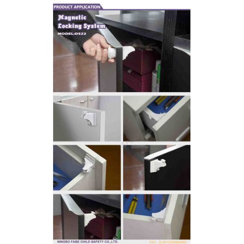 Internal magnetic lock on drawers from children Fabe - Packaging 4pcs buy in online store