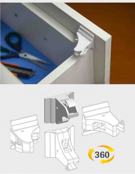 Internal magnetic lock on drawers from children Fabe - Packaging 4pcs buy in online store