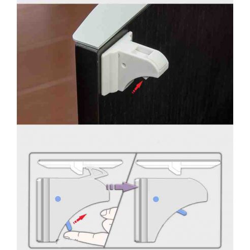 Internal magnetic lock on drawers from children Fabe - Packaging 4pcs buy in online store