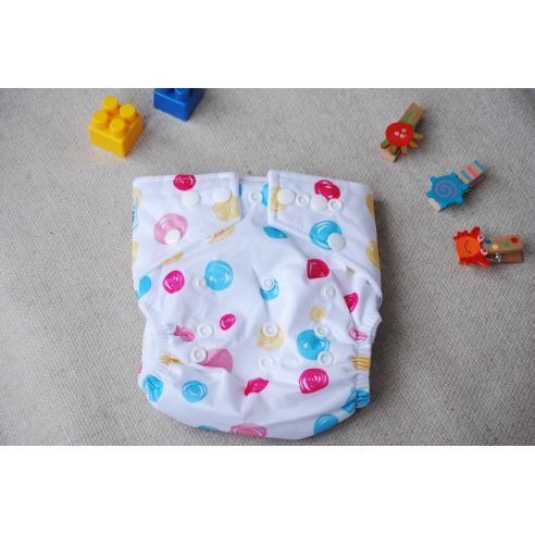 Reusable diaper on Babyland buttons buy in online store