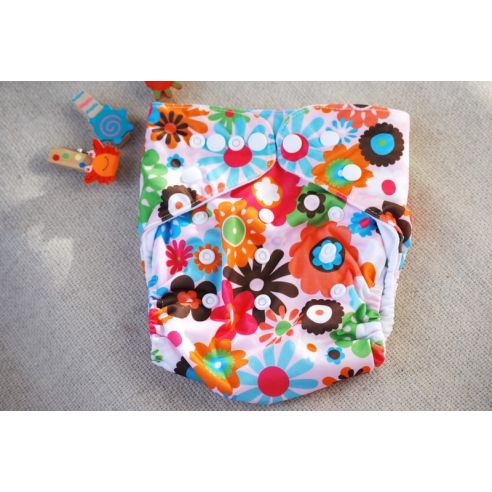 Reusable diaper on microflis buttons buy in online store