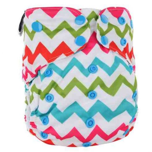 Reusable diaper on microflis buttons with double rubber band buy in online store