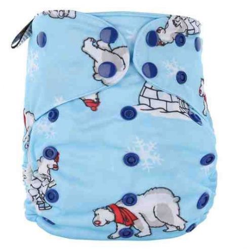 Reusable diaper on microflis buttons with double rubber band buy in online store
